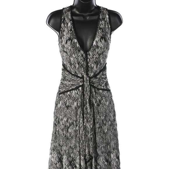 Missoni Black & White Printed Sleeveless Dress